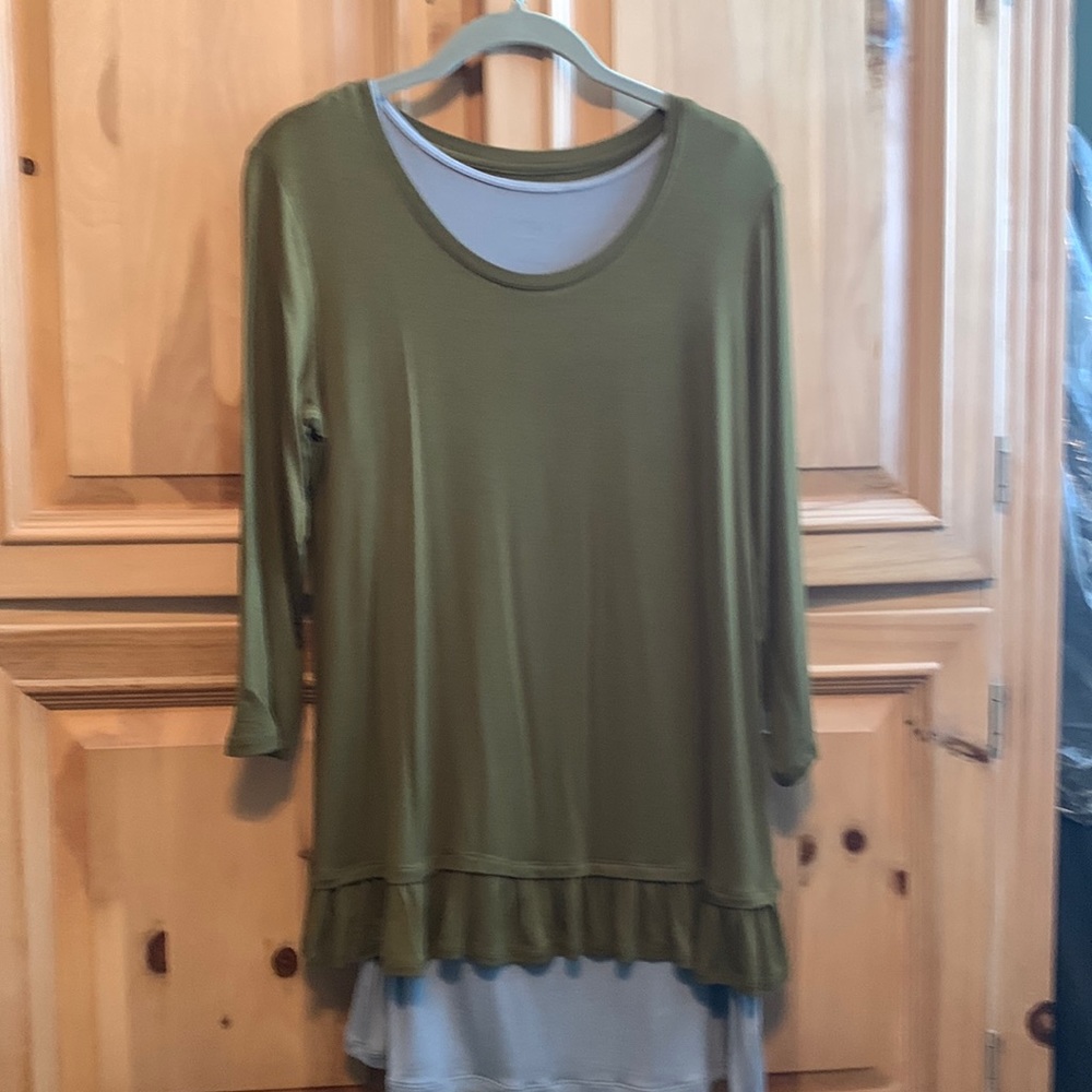 LOGO long blouse
